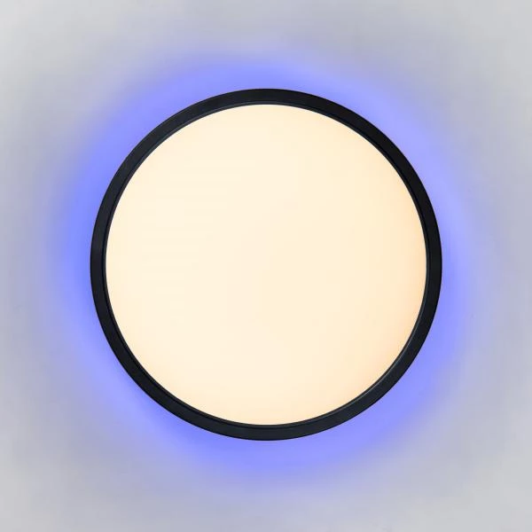Lucide CASTOR - Deckenleuchte Innen/Außen - Ø 32 cm - LED Dim. - CCT - 1x20W 2700K/6500K - IP44 - Rgb - Opal - detail 2